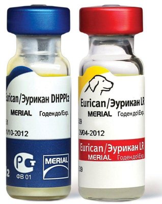 Еурікан DHPPi2+LR Eurican вакцина для собак (чума, гепатит, парвовірус, аденовірус, сказ) 20 фото