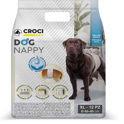 Підгузки-пояси Croci Dog Nappy for Male для псів, розмір XL, обхват 60-85 см, 12 підгузків (C6028998) 6784 фото