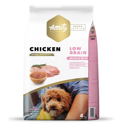 Аміті Amity Super Premium Adult Chicken сухий корм із куркою для дорослих собак, 4 кг (535 CHICK 4 KG) 6329 фото