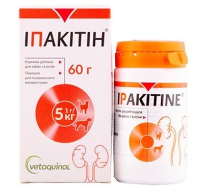 Ипакитине 60 гр Ipakitine для лечения хронической почечной недостаточности у собак и кошек 67 фото