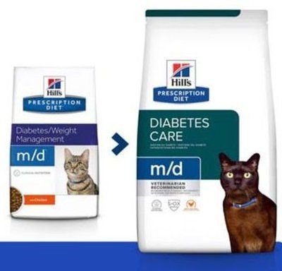 Хілс Hill's PD Feline M/D Diabetes Care лікувальний корм для котів у разі цукрового діабету та ожиріння, 3 кг (606522) 7549 фото