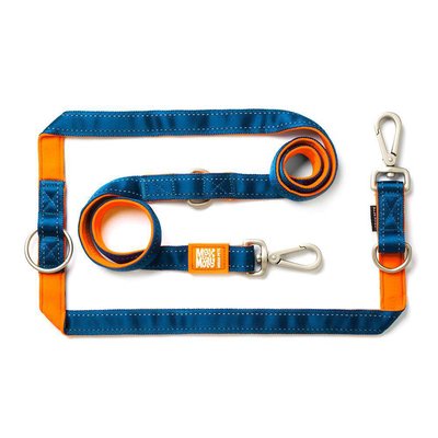 Многофункциональный поводок Оранжевый Матрикс Max & Molly Multi-Function Leash Matrix Orange/M для собак, длина 200 см - ширина 2 см (213011) 5826 фото