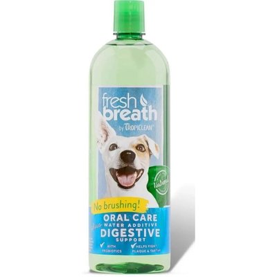 Добавка у воду Тропіклін Підтримка Системи Травлення Tropiclean Fresh Breath+Digestive з пробіотиком для собак, 473 мл 5427 фото