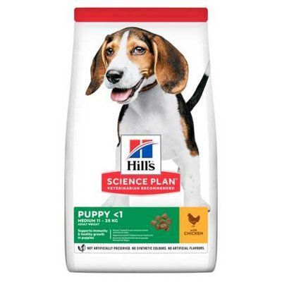 Хилс Hill's SP Puppy Medium Breed Chicken сухой корм с курицей для щенков весом 11- 25 кг до 1 года, 2,5 кг (604267) 7651 фото