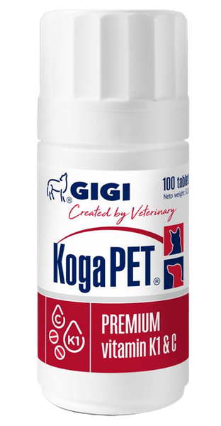 Когапет Gigi вітамін К1 для собак і кішок, 100 таблеток 5061 фото