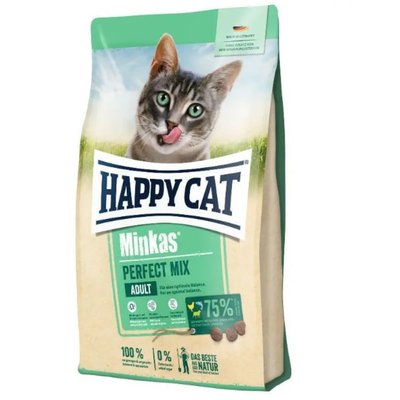 Happy Cat Adult Minkas Perfect Mix с домашней птицей, ягненком и рыбой, сухой корм для взрослых кошек, 10 кг (70416) 6919 фото