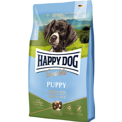 Happy Dog Sensible Puppy Lamb & Rice сухой корм с ягненком и рисом для щенков от 1 до 6 месяцев, 10 кг (61009) 6866 фото
