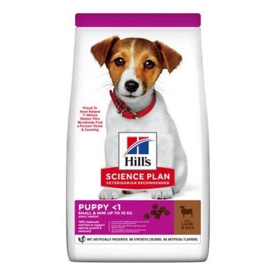 Хилс Hill's SP Puppy Small & Mini Lamb корм с ягнёнком для щенков и беременных собак весом до 10 кг, 3 кг (606590) 7660 фото