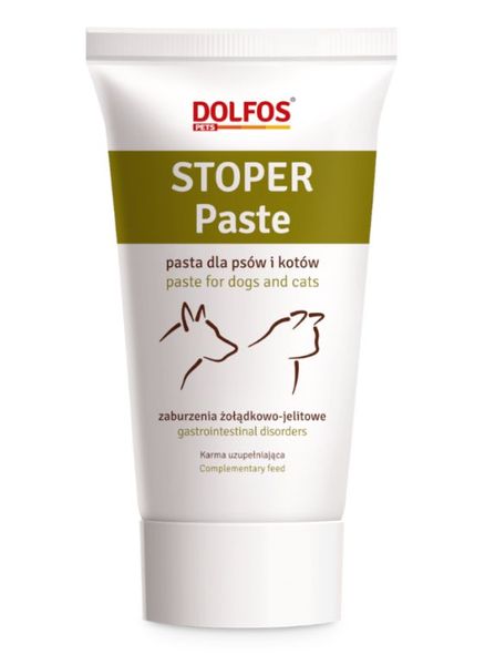 Стопер Паста Dolfos Stoper Paste при гострій діареї у собак і кішок, 50 гр 164 фото