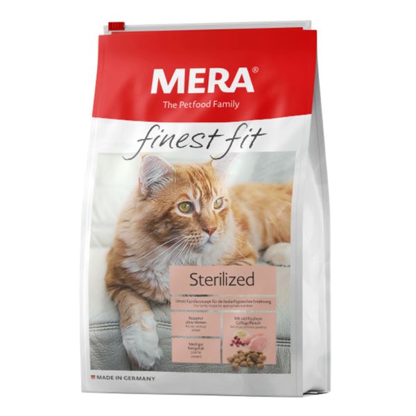 Мера Mera Finest Fit Adult Sterilized Cat сухой корм для стерилизованных кошек и кастрированных котов, 1,5 кг (034084 - 4028) 6460 фото