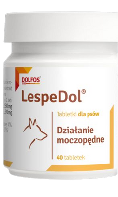 Леспедол Долфос Lespedol Dolfos вітамінна добавка для правильного функціонування сечовивідних шляхів у собак, 40 пігулок 595 фото
