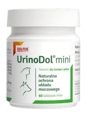 Урінодол міні Urinodol mini Dolfos для відновлення функцій сечової системи у собак, 60 міні таблеток 118 фото