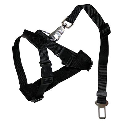 Шлея безпеки Croci Harness Safety Belt LG 70-90 см, для собак в машину, чорна, (C5001292) 5228 фото