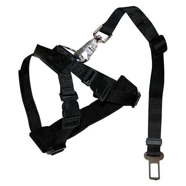 Шлея безопасности Croci Harness Safety Belt LG 70-90 см, для собак в машину, черная, (C5001292) 5228 фото