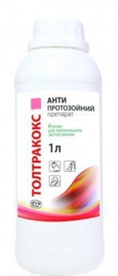 Толтракокс 2,5% пероральний для лікування кокцидіозу у бройлерів, курей, індиків, гусей, качок, 1 л 7766 фото