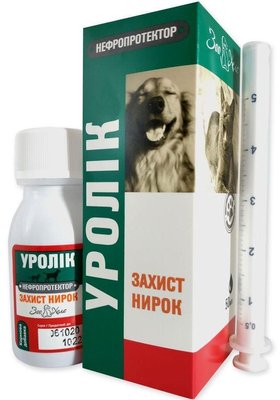 Уролик зоохелс, суспензія для лікування захворювань сечовивідних шляхів собак і кішок, 50 мл 2724 фото