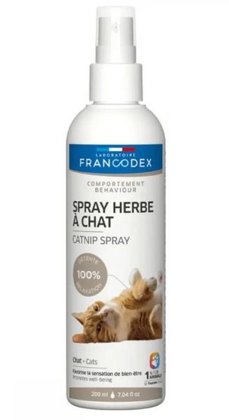 Спрей Francodex Catnip Spray з котячою м'ятою для приваблення та стимулювання котів, 200 мл 7141 фото