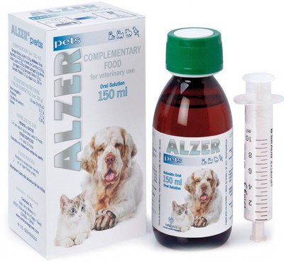 Альцер Петс Alzer Pets витамины для поддержания мозговой деятельности возрастных котов и собак, 150 мл (2306202302) 6715 фото