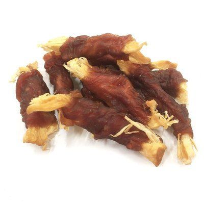 Ласощі "Селянські Смаколики" для собак,скибочки минтая з качкою , 6-8 см , 500г LSD-24 фото