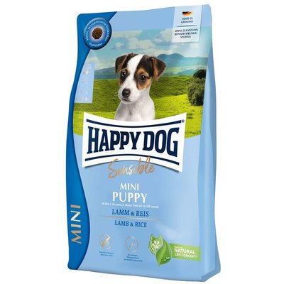 Happy Dog Sensible Mini Puppy Lamb & Rice сухой корм с ягненком и рисом для щенков малых пород от 1 до 12 месяцев, 800 гр (61252) 6868 фото