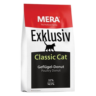 Мера Mera Exklusiv Classic Cat Adult Geflugel Donut сухой корм с домашней птицей для взрослых кошек, 20 кг (075060) 6512 фото