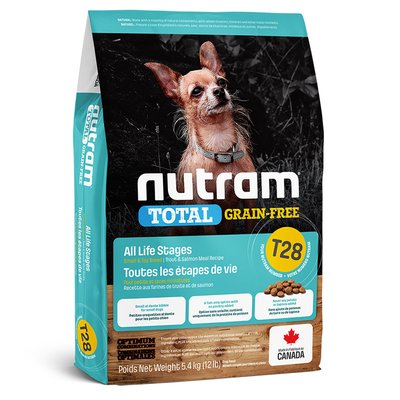 Нутрам T28 Nutram Total GF Salmon & Trout Small Breed сухий корм для собак і цуценят дрібних порід, 5,4 кг (T28_(5.4kg) 6407 фото