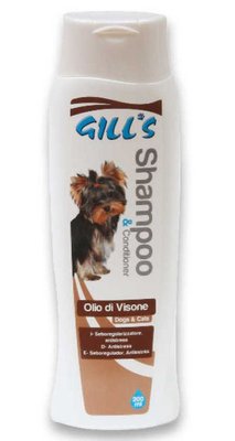 Шампунь-кондиціонер Гілс Gill`s Olio di Visione з норковою олією для блискучої шерсті собак, 200 мл (C3052983) 2697 фото