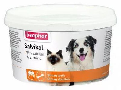 Салвікал Бефар Salvikal Beaphar вітамінно-мінеральна добавка для зубів, кісток кішок та собак, 250 гр 253 фото