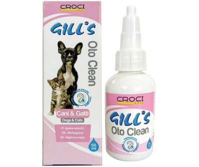 Croci Gill's Oto Clean гігієнічні краплі для чищення вух у собак і котів, 50 мл (C3052103) 6768 фото