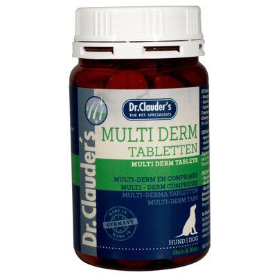 Мультидерм Dr.Clauder's Hair & Skin Multi-Derm Tablets вітаміни, мінерали для шкіри та шерсті собак, 90 таблеток 11584 фото
