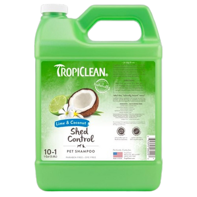 Шампунь Лайм и Кокос TropiClean Deshedding Lime & Coconut увлажняющий для облегчения линьки у собак и кошек, 3,8 л, концентрат 1:10 (060203) 7192 фото