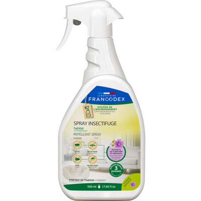 Спрей-репеллент Francodex Repellent Spray с гераниолом от блох, клещей для мест обитания кошек и собак, 500 мл 7142 фото