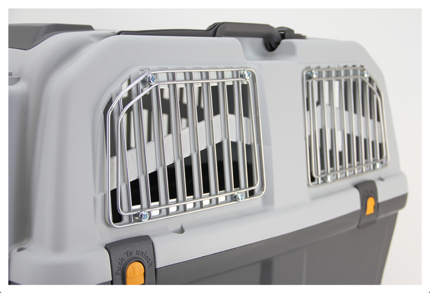 Боковые накладные металлические решетки на окна переноски Skudo IATA № 4 для собак (S01170400) 6258 фото
