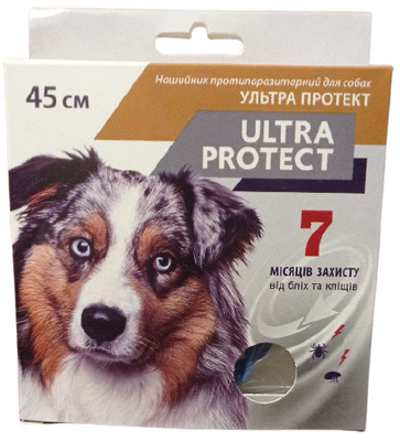 Нашийник Ультра Протект 45 см Ultra Protect від бліх і кліщів на 7 місяців для середніх порід собак 1161 фото