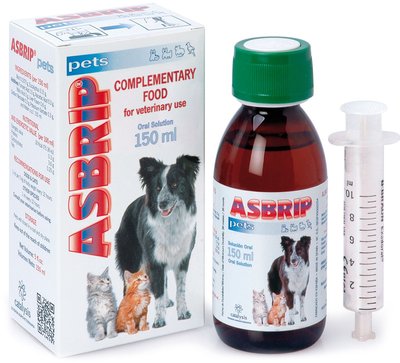 Асбріп Catalysis Asbrip вітамінний сироп у разі кашлю, ларингіту, афонії, фарингіту в собак і котів, 150 мл (2306202304) 6717 фото