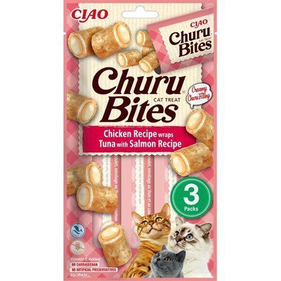 Ласощі INABA "Churu Bites" для котів, курка/тунець/лосось 3*10 гр EU723 фото