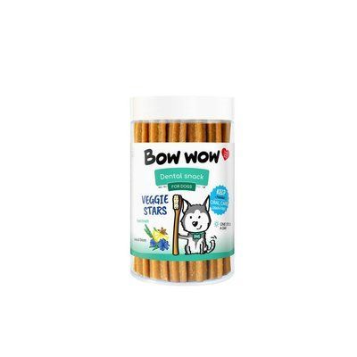 Ласощі для собак "Bow wow" палички Dental з зеленью та інулін,12 см/400 гр BW920 фото