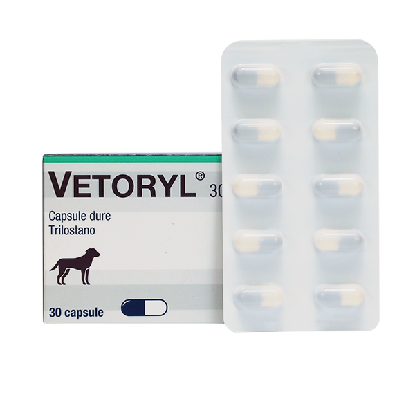 Веторил 30 мг Vetoril (трілостан) препарат для лікування синдрому Кушинга у собак, 30 капсул 1315 фото