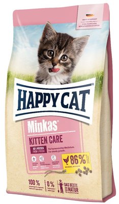 Happy Cat Minkas Kitten Care збалансований сухий корм для кошенят віком від 5-ти тижнів, 1,5 кг (70407) 6924 фото