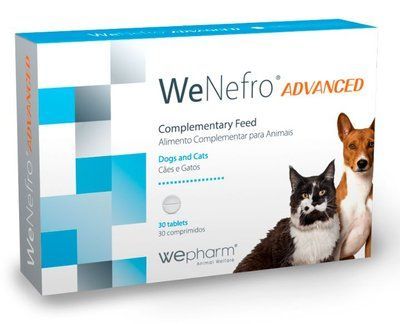 ВиНефро WeNefro ADVANCED Tablets Wepharm нефропротектор для поддержки функции почек при ХПН у кошек и собак, 30 таблеток 15515 фото