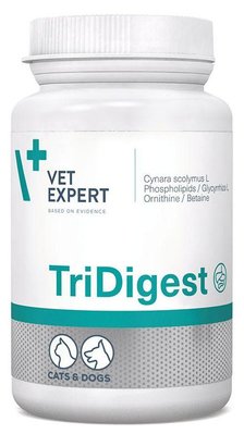 Тридигест TriDigest Vetexpert харчова добавка підтримуюча травлення у собак і кішок, 40 пігулок 639 фото