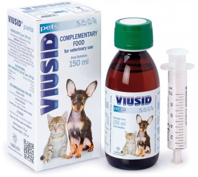 Віусід Catalysis Viusid вітамінний сироп для підтримки імунітету та функції печінки у собак і котів, 150 мл (2306202320) 6619 фото