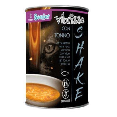 Конс. суп для котів CROCI VIBRISSE SHAKE Senior, тунець + VIT-C, 135 г C1018670 суп фото