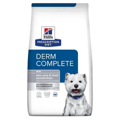 Хілс Hill's PD Canine Derm Complete Mini лікувальний корм для дрібних собак у разі харчової алергії та атопічного дерматиту, 1 кг (606429) 7564 фото