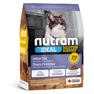 Нутрам I17 Nutram Ideal SS Indoor Cat сухий корм холістик з куркою для котів, що живуть у приміщенні, 20 кг (I17_(20kg) 6411 фото