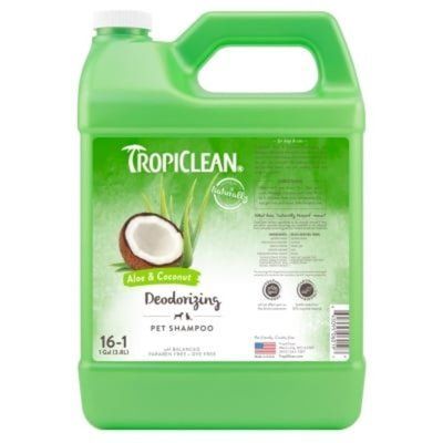 Шампунь Алое и кокос TropiClean Aloe & Coconut дезодорирующий для собак и кошек, 3,8 л, концентрат 1:16 (060197) 7195 фото
