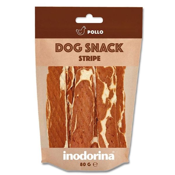 Inodorina Dog Snack Stripe Рollo лакомство для собак куриные полоски, 80 гр (000006153) 5739 фото