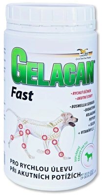 Гелакан Фаст Orling Gelacan Fast вітамінна добавка для опорно-рухового апарату собак, 500 гр 1546 фото