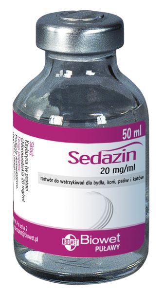 Седазин 20 мг/мл Sedazin успокоительное обезбаливающее средство для КРС, лошадей, собак и котов, 50 мл 1186 фото