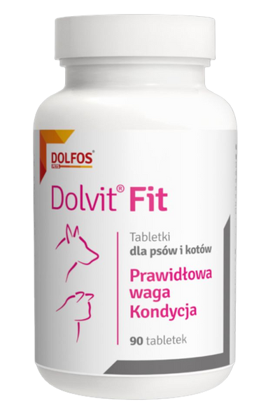 Долвит Фит Долфос Dolvit Fit Dolfos витаминная добавка для контроля массы тела у собак и кошек, 90 таблеток 5073 фото